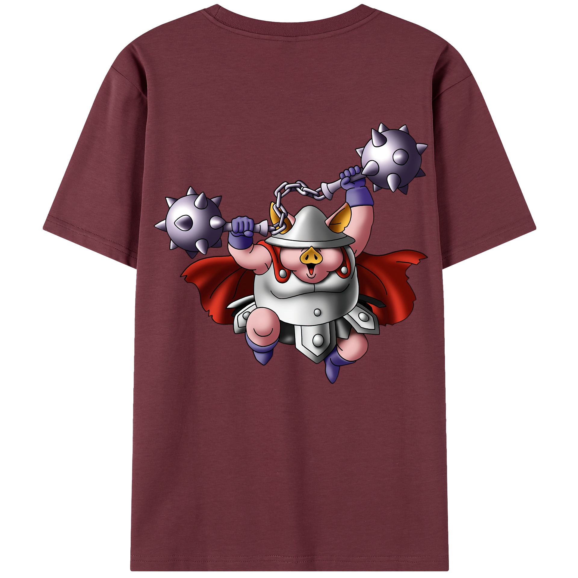 （画像用） ドラゴンクエスト Doragon Kuesuto Dragon Quest 綿100％半袖Tシャツ（背面プリント）